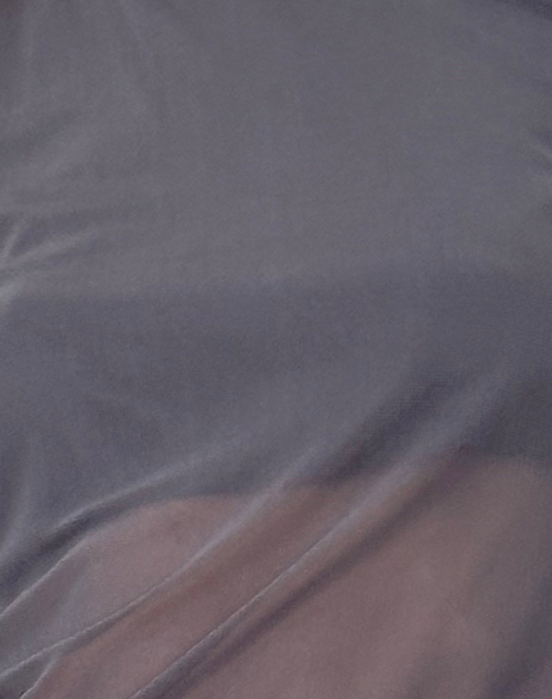 Narcissa Asymmetric Long Sleeve Top in Ocean Storm