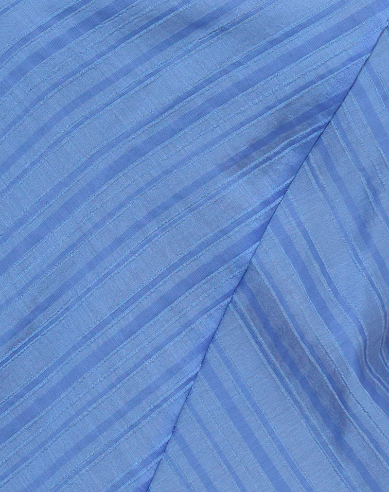 Narella Top in Chiffon Stripe Blue