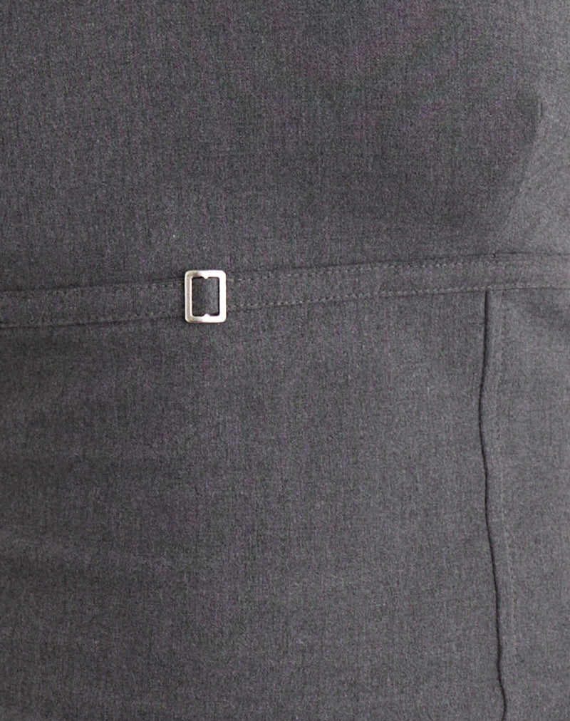 Nasya Halter Top in Tailoring Charcoal