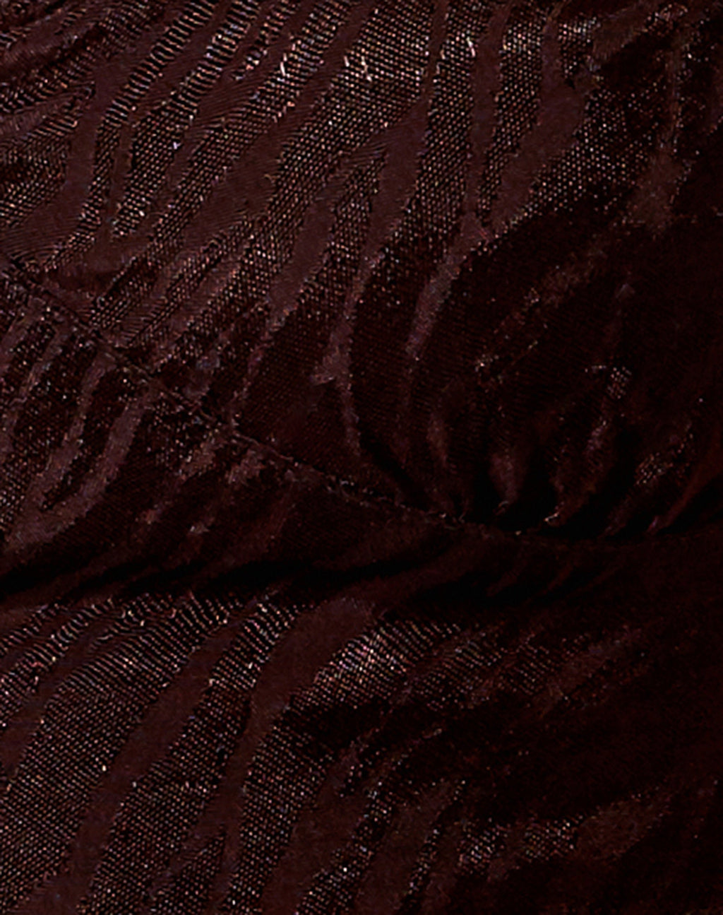 Naya Crop Top in Satin Zebra Bitter Chocolate