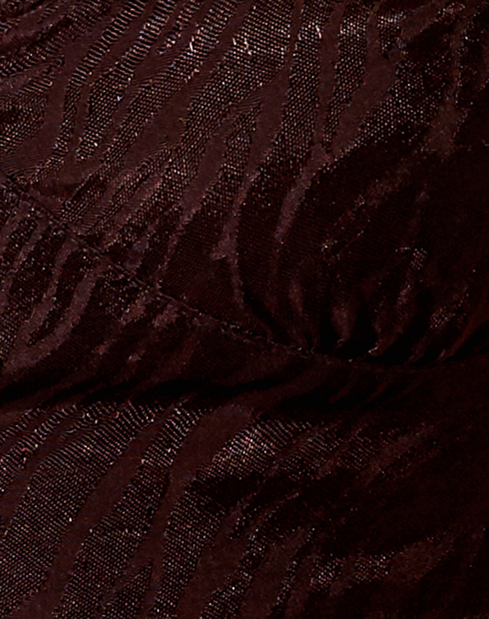 Naya Crop Top in Satin Zebra Bitter Chocolate