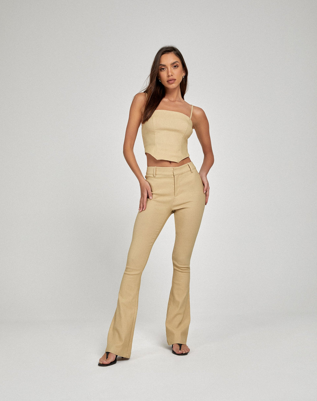 Neiwa Cami Top in Tailoring Ecru