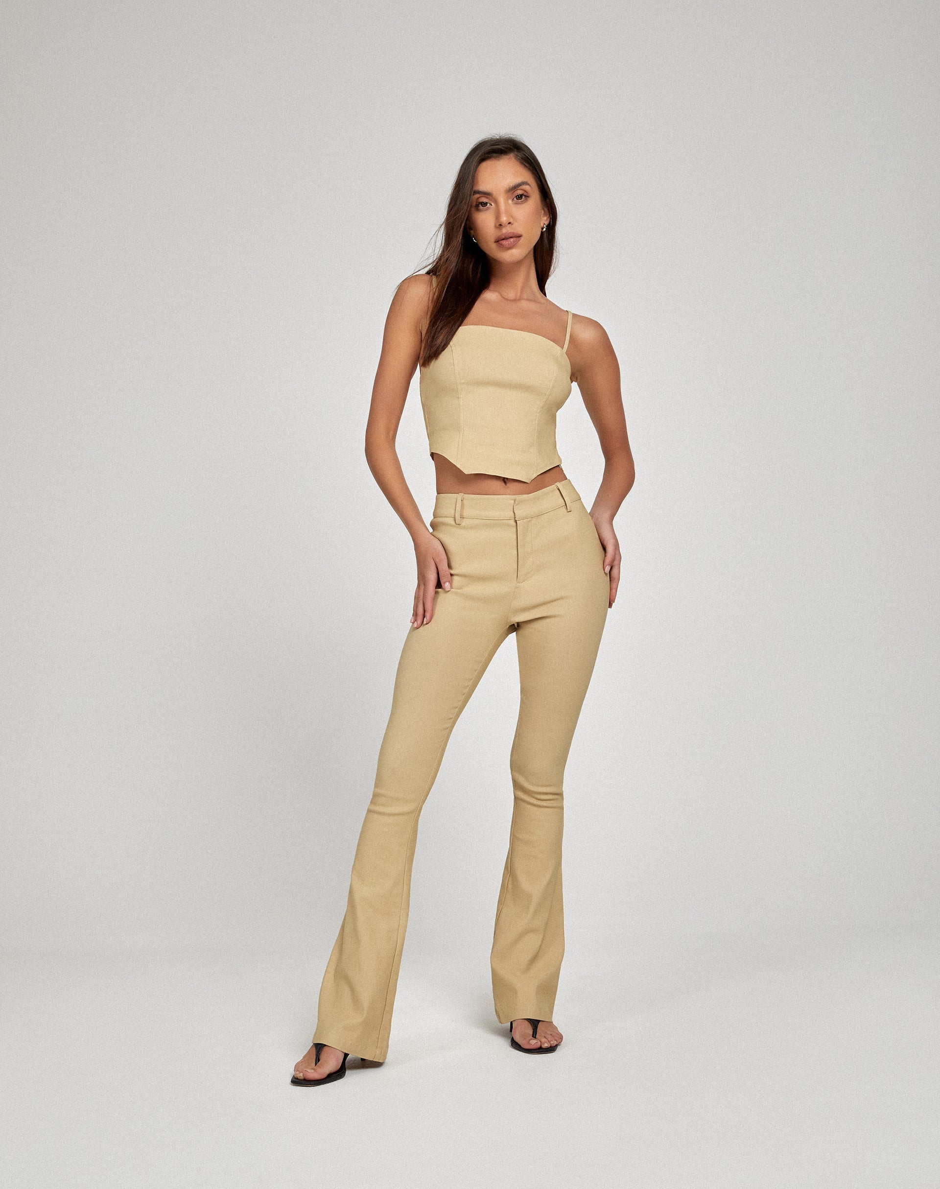 Neiwa Cami Top in Tailoring Ecru