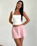 Nidya A-line Mini Skirt in Pink Lady