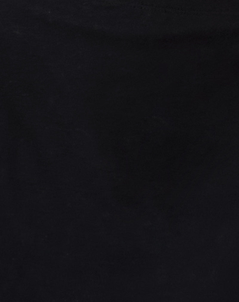 Nidya A-Line Mini Skirt in Black