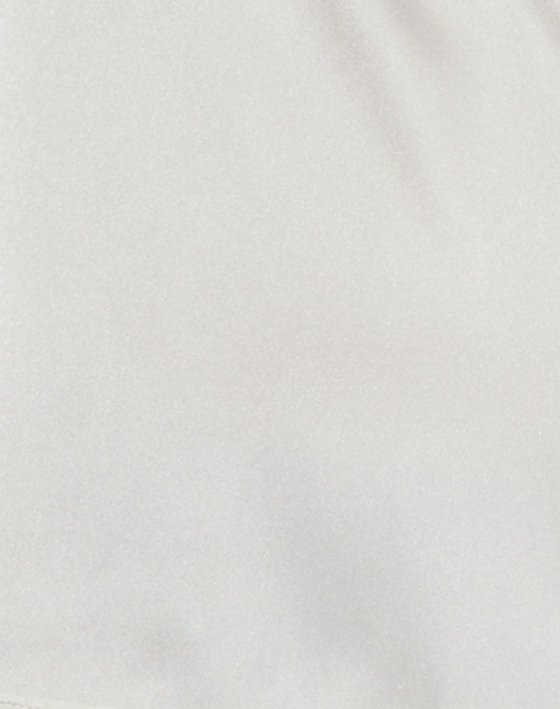 Nobara Longline Halterneck Top in Jacquard Ivory