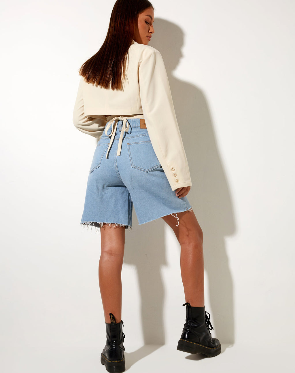 Notus Cropped Blazer in Tailoring Cream