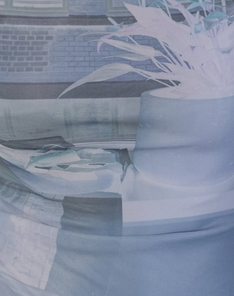 Nova Top in Parlour Print Blue