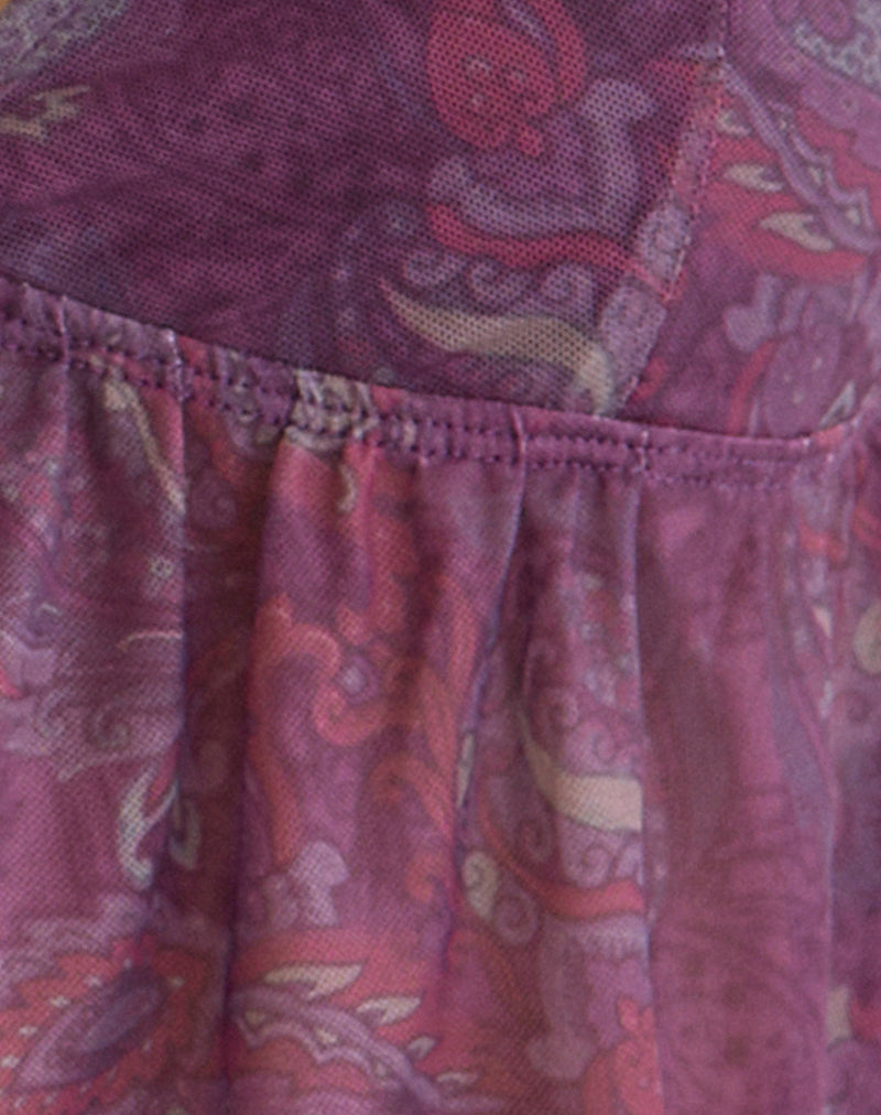 Nukara Butterfly Top in Regal Paisley Purple