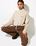Olini Jumper in Neutral Beige 'Saint' Embro