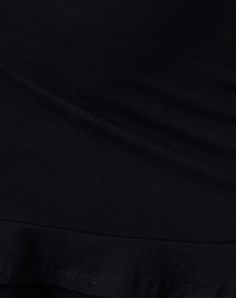 Opaline Backless Mini Dress in Black