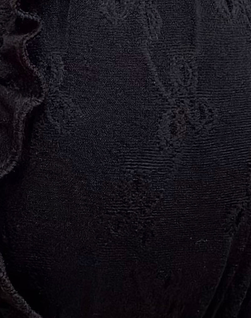 Pafriza Bikini Top in Broderie Black