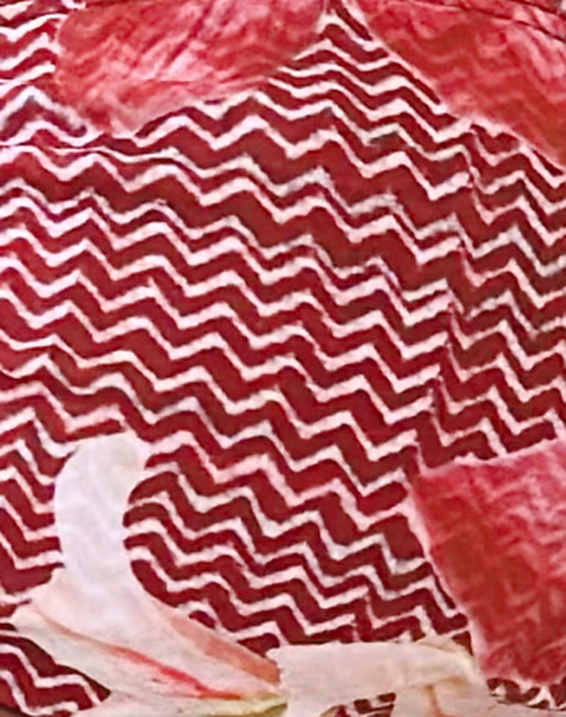 Pali Bikini Top in Zig Zag Lily Burgundy