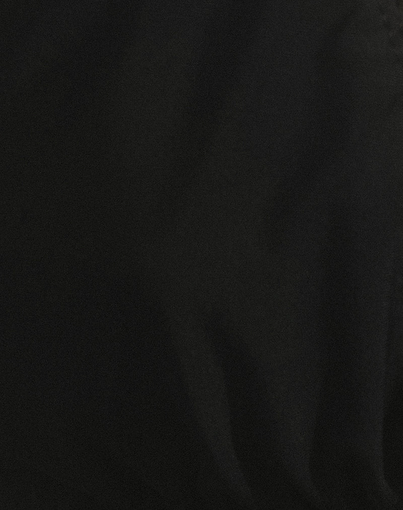 Pami Bikini Top in Black with Heart Bead