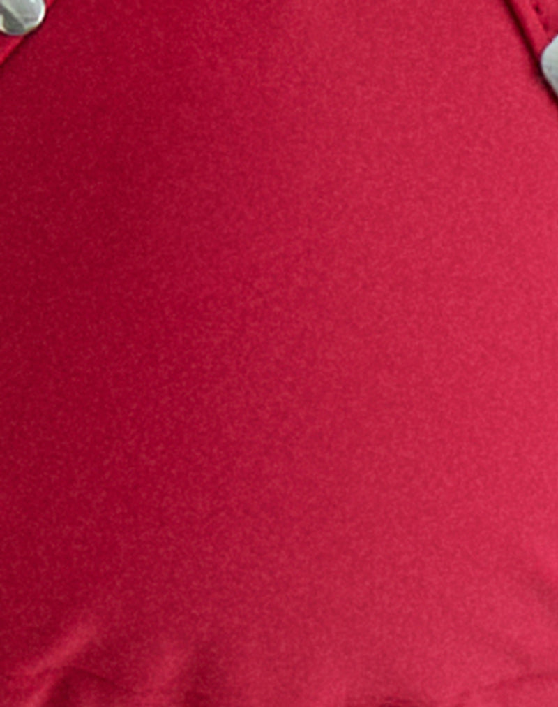 Pami Bikini Top in Red with Studs