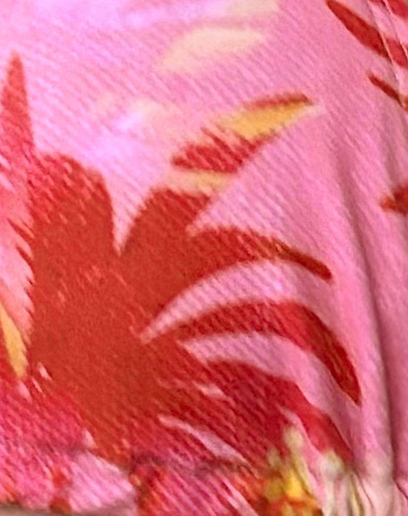 Pami Bikini Top in Pink Palm