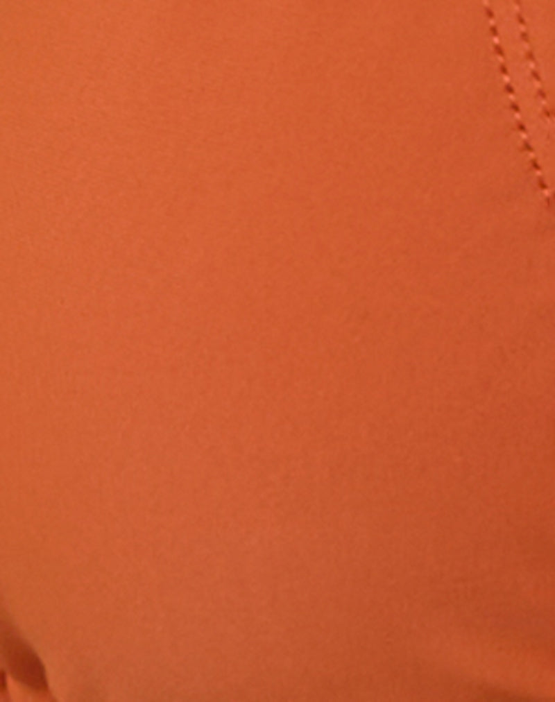 Pami Bikini Top in Burnt Orange with Beads