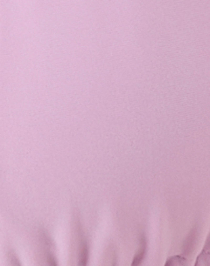 Pami Bikini Top in Lilac with Beads