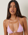 Pami Bikini Top in Lilac with Beads