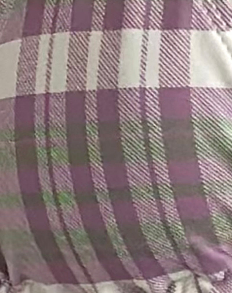 Pami Bikini Top in Purple Tartan