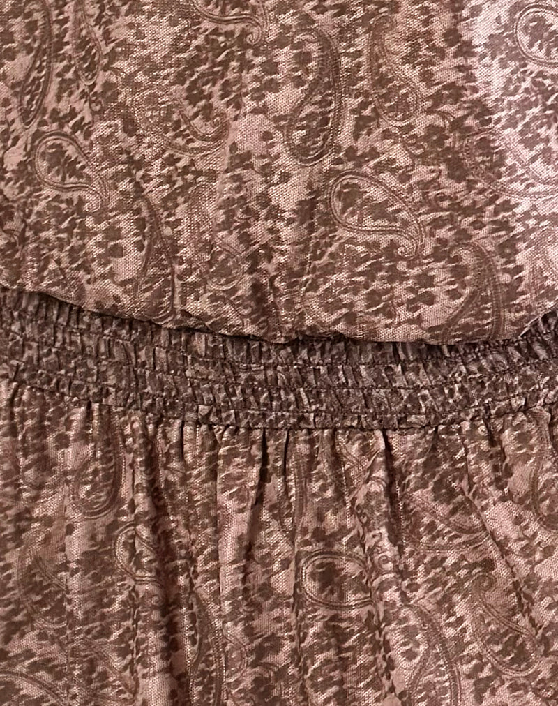 Papinka Dress in Mesh Vintage Paisley Pink