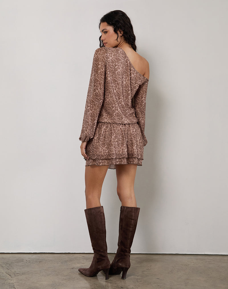 Papinka Dress in Mesh Vintage Paisley Pink