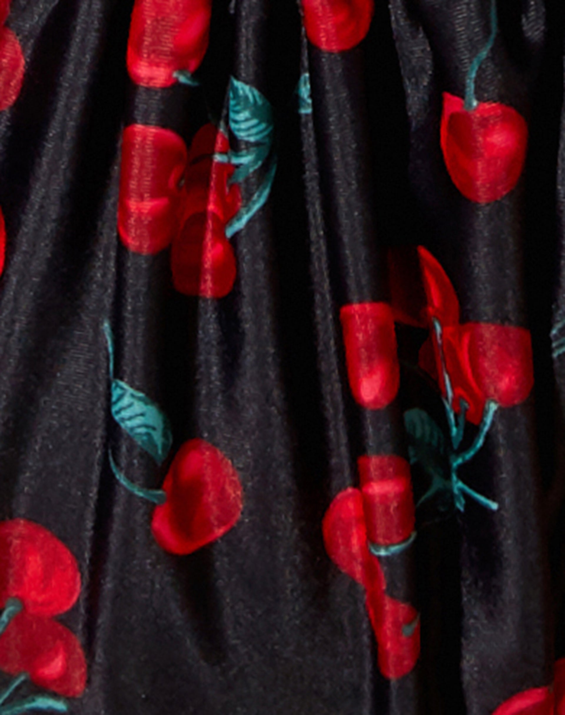 Parmia Bikini Top in Cherries Black