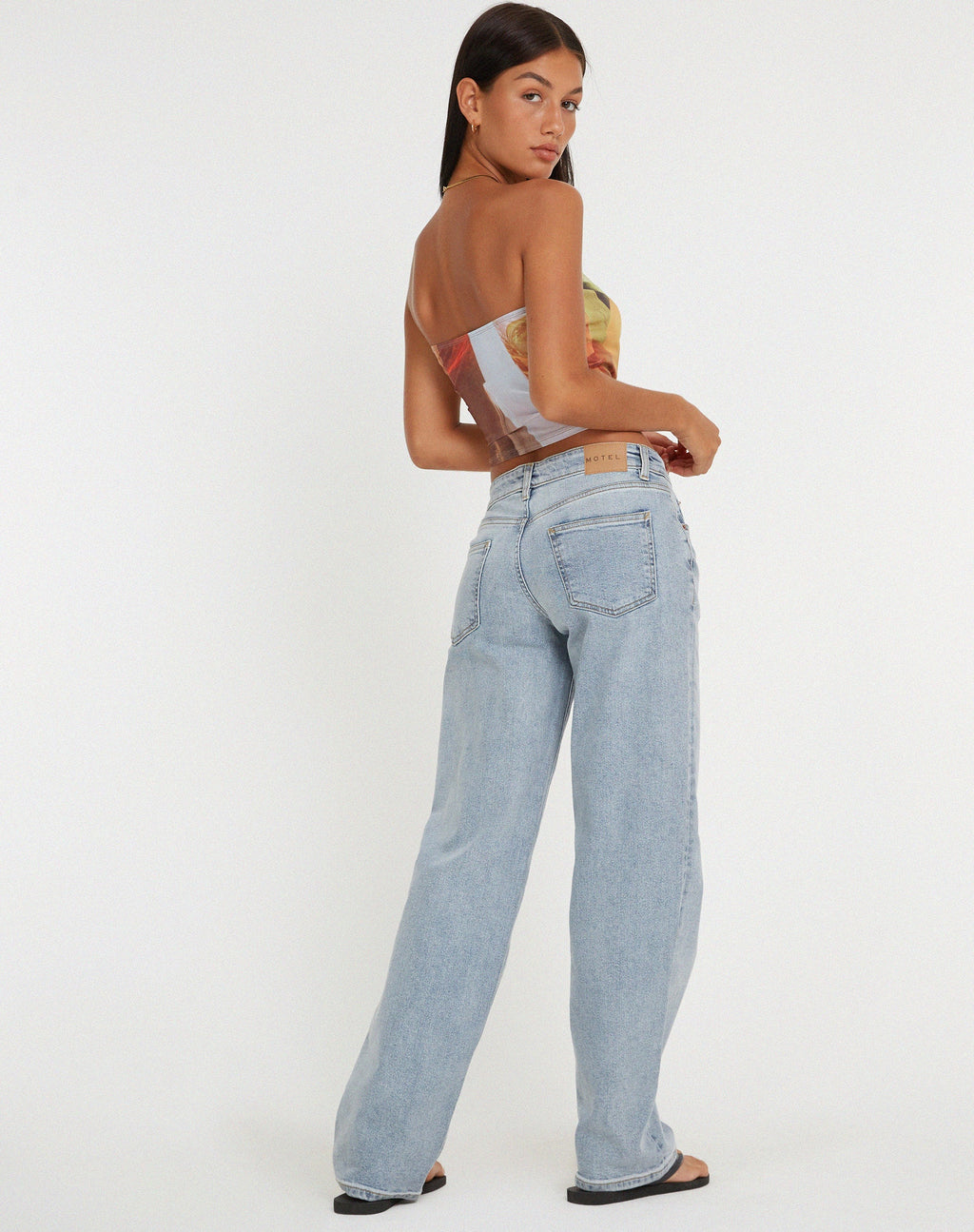 Peggy Bandeau Top in Fruit Photoprint