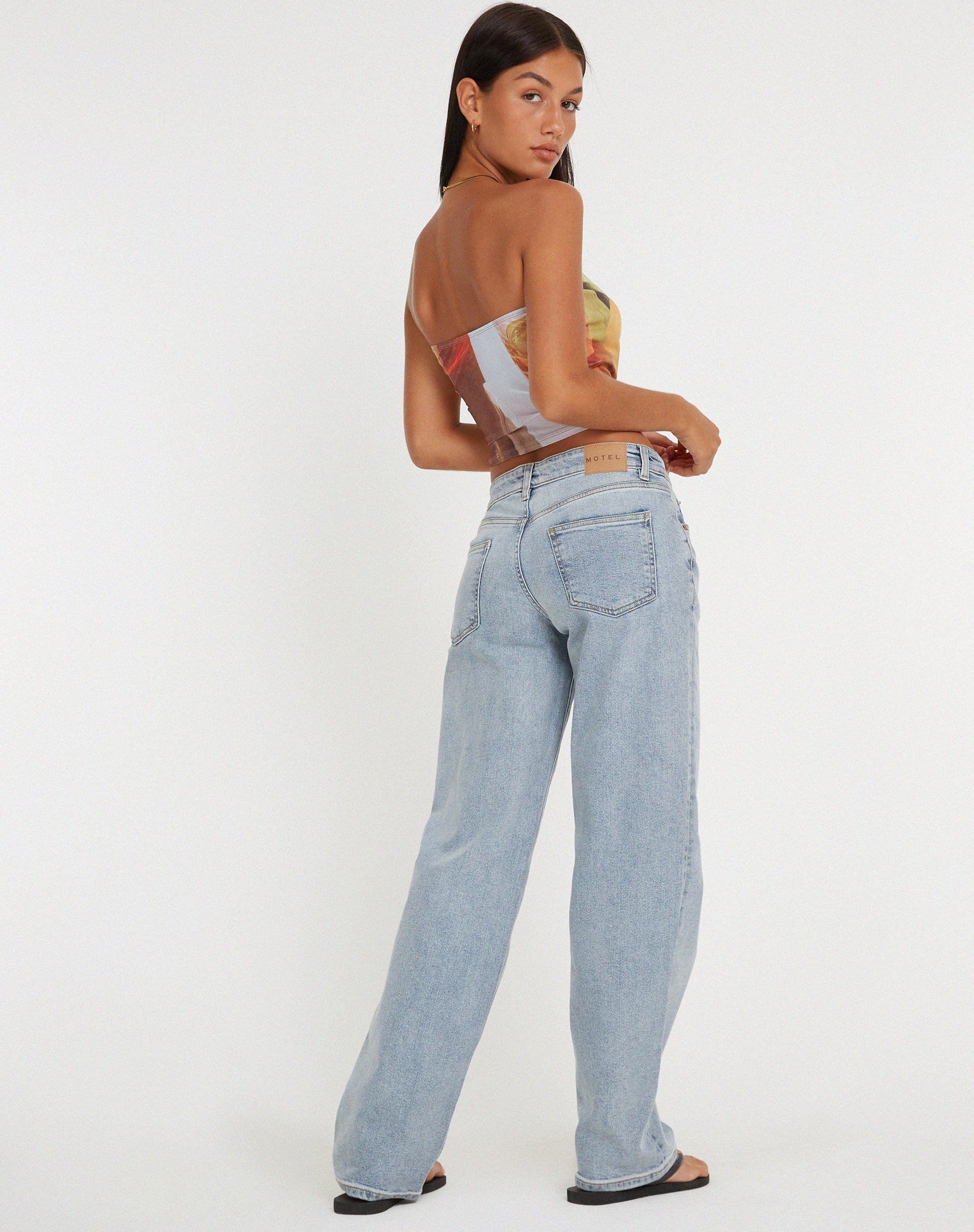 Peggy Bandeau Top in Fruit Photoprint