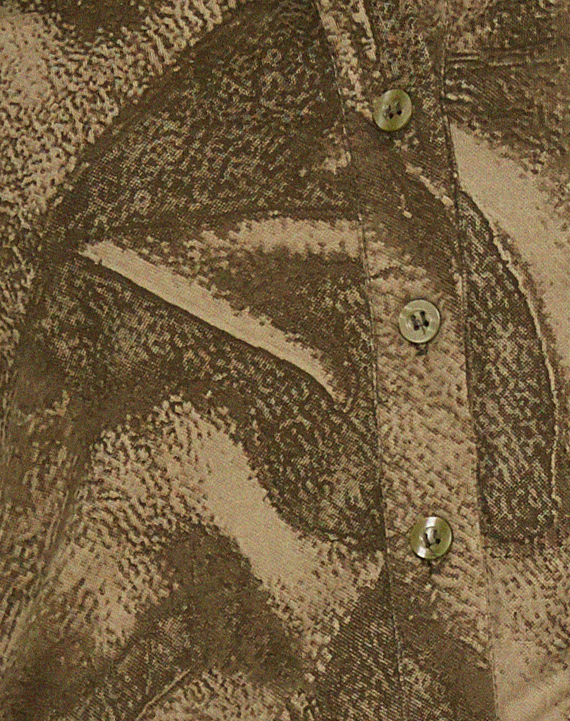 Phole Button Up Shirt in Dystopian Crease Khaki