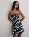 Pipo Mini Dress in Polka Sequin Monochrome