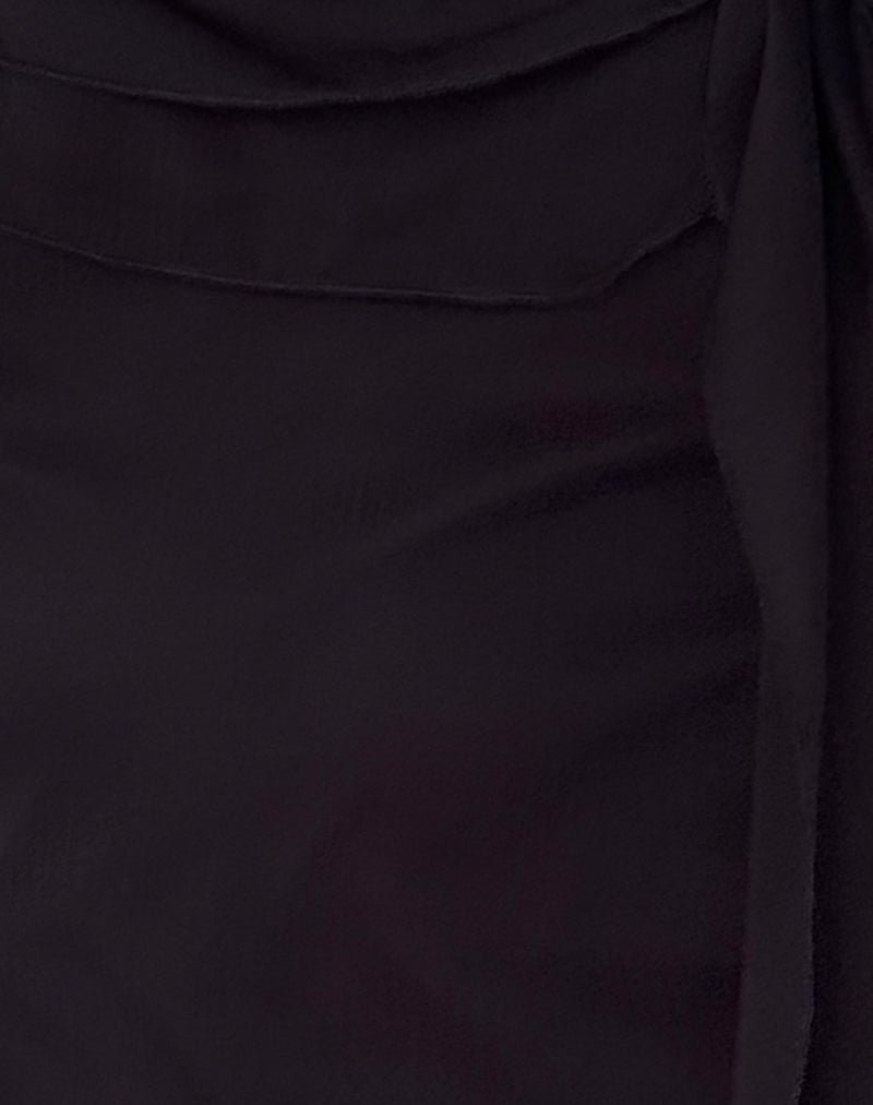 Piro Top in Chiffon Black