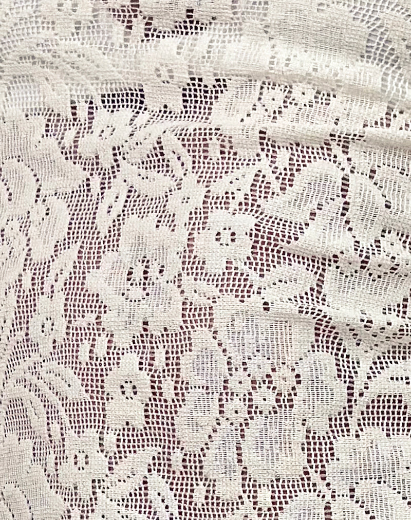 Polovina Sleeveless Top in Hibiscus Crochet Lace Ivory