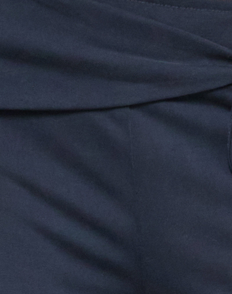 Donata Trouser in Ocean Storm with Belt