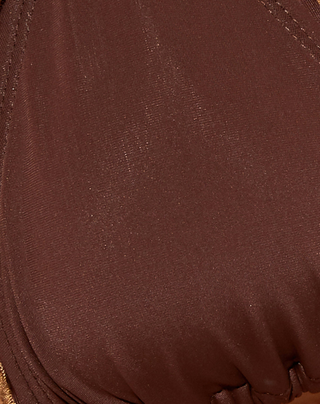 Pumy Triangle Bikini Top in Choco Brown