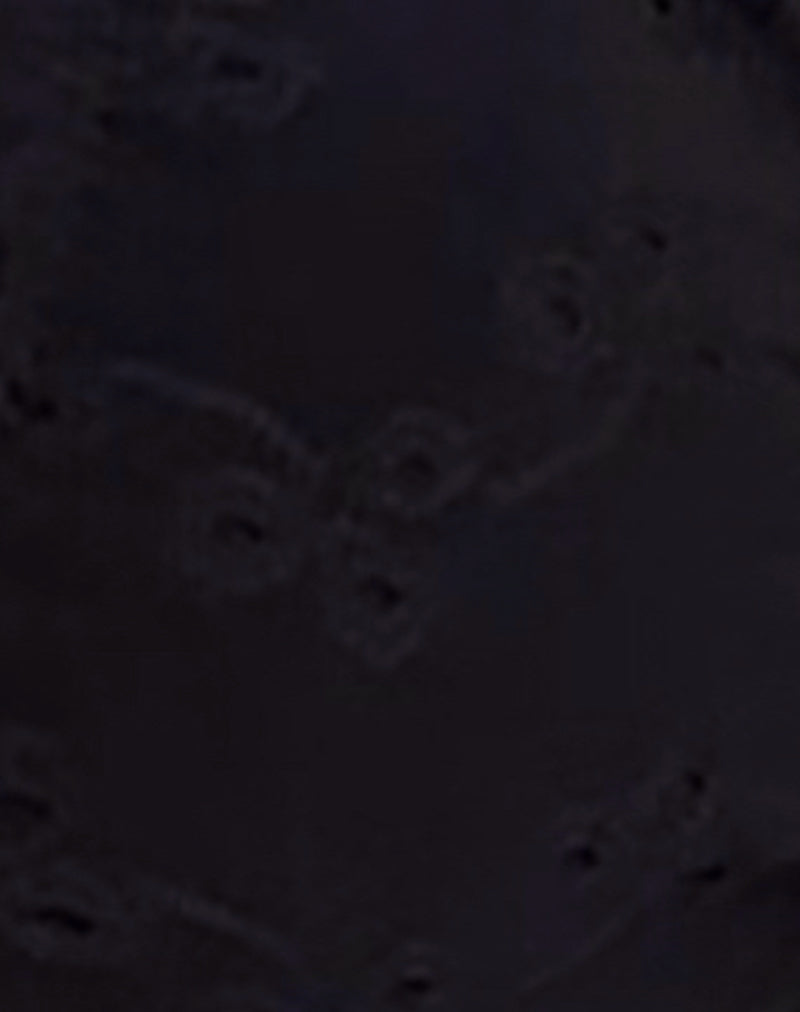 Pumyla Bikini Top in Broderie Black