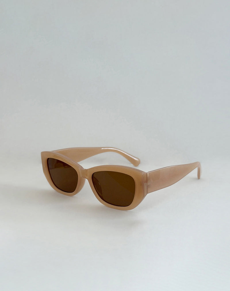 Rabori Rectangle Sunglasses in Tan