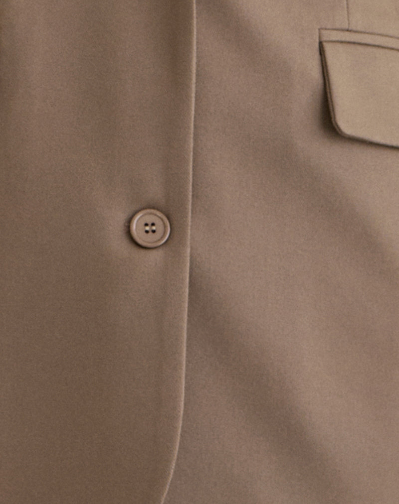 Maiwa Blazer in Textured Tailoring Beige