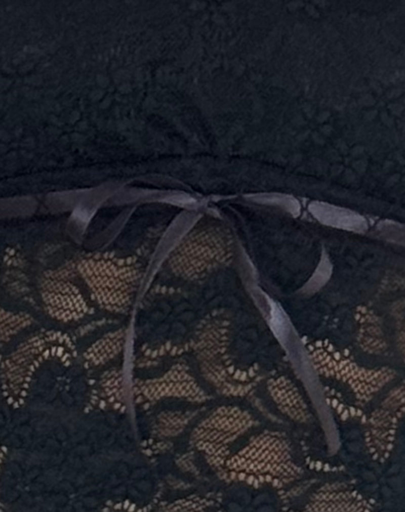 Rada Top in Lace Black