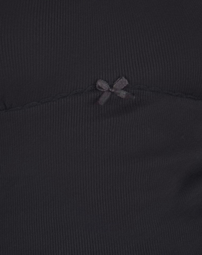 Rada Top in Rib Black