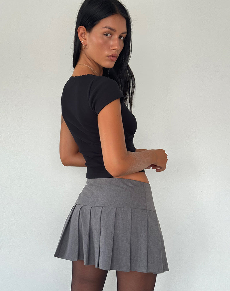 Rada Top in Rib Black