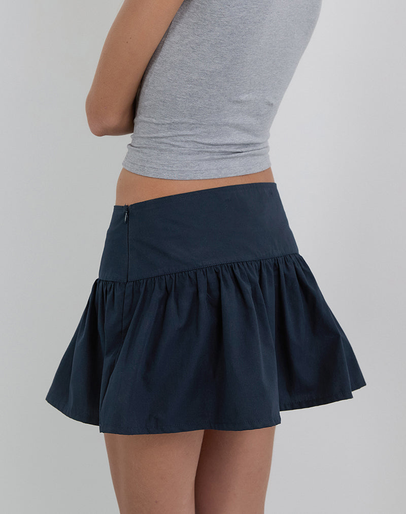 Rafta Skirt in Dark Navy