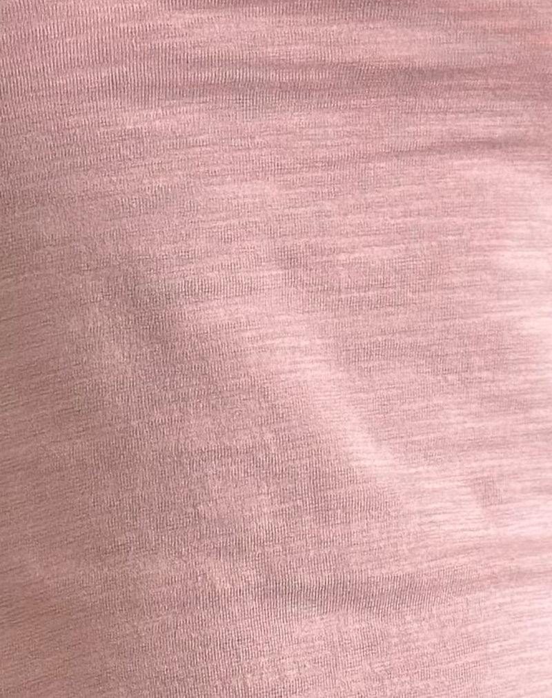 Ralda Curved Jersey Tee in Pink Lady