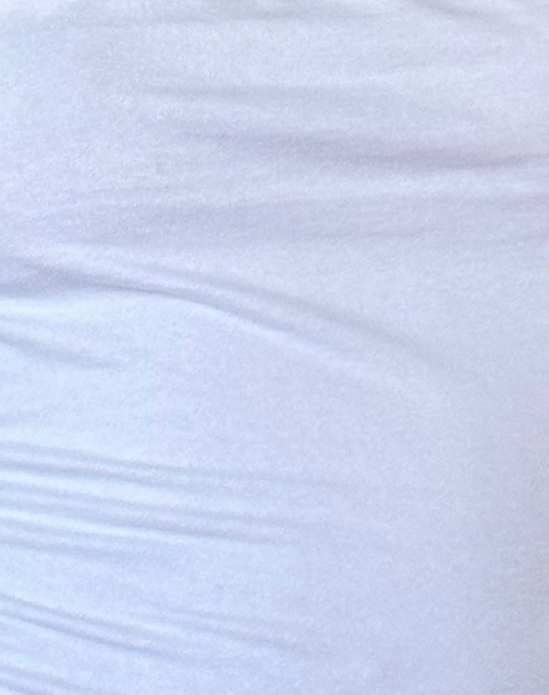 Requa Short Sleeve Square Neck Top in White