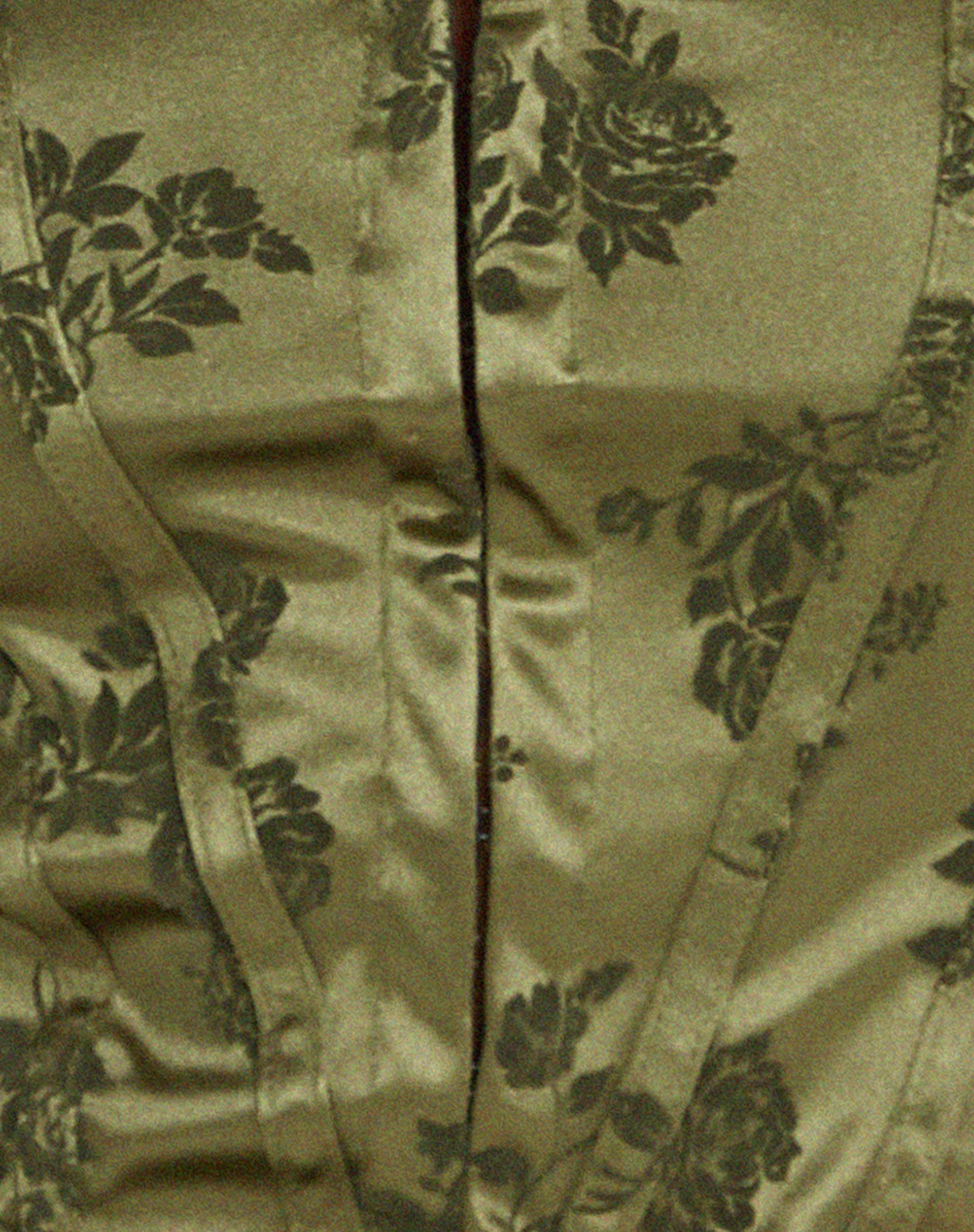 Elciva Corset Top in Rose Flock Loden Green