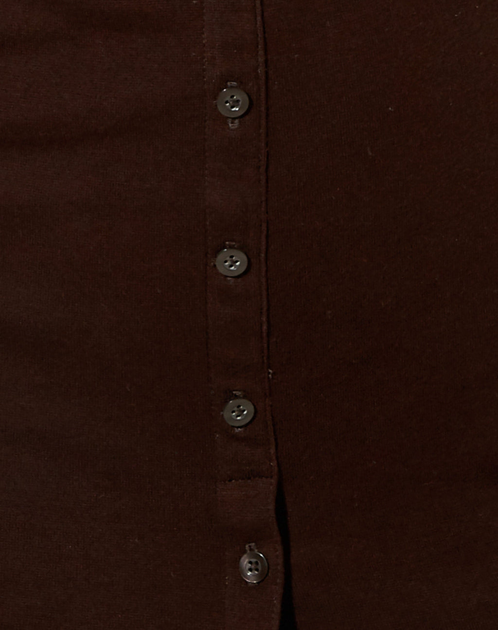 Luiza Mini Dress in Rib Bitter Chocolate