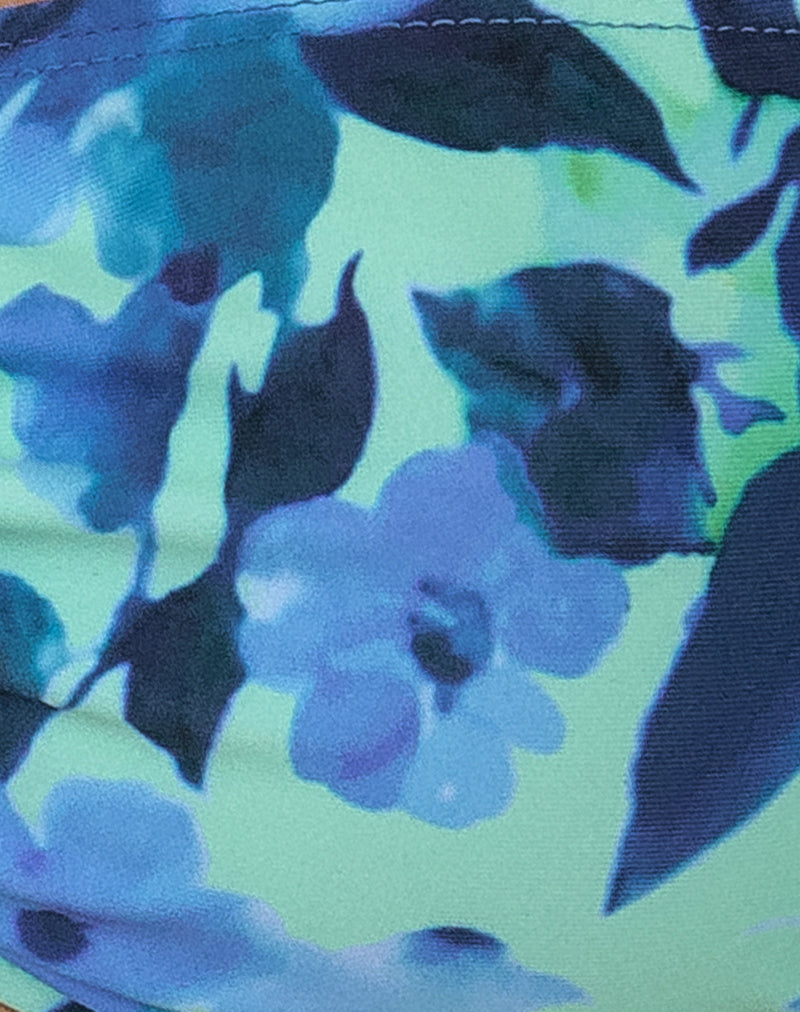 Ricoa Bikini Top in Blue Flower
