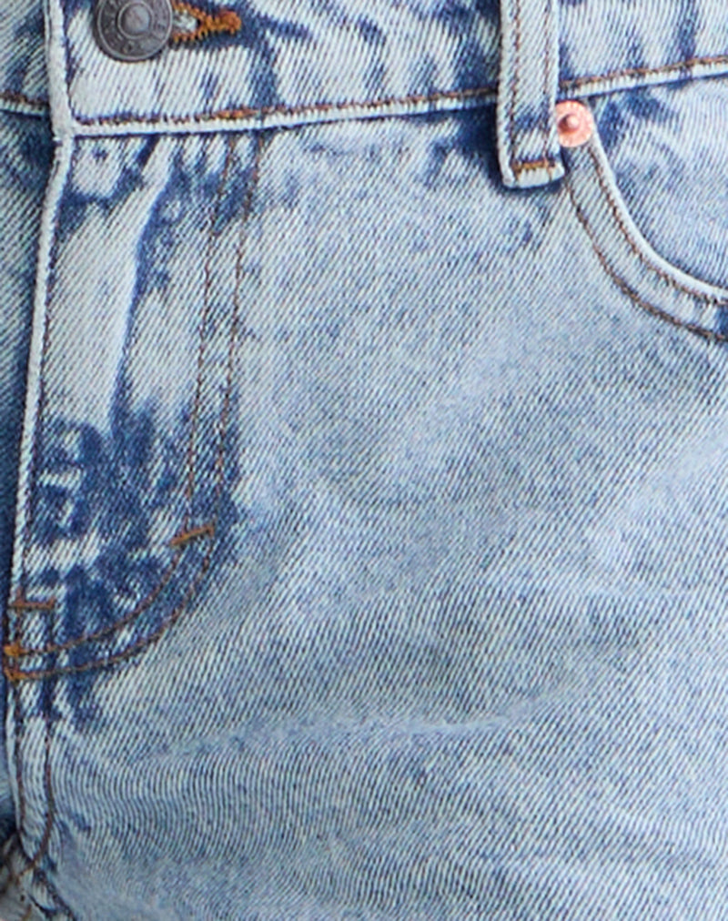 Rigid Low Rise Flare Jeans in 80s Light Wash