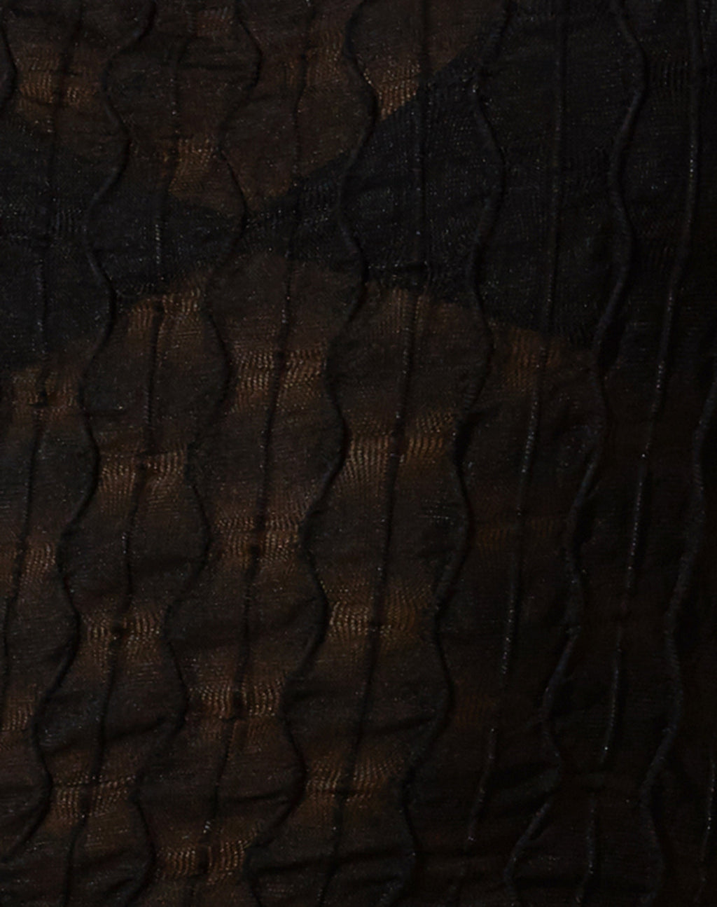 Rimbi Vest Top in Stripe Mesh Black