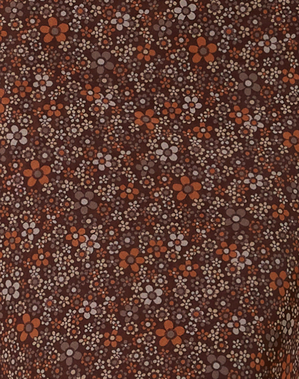 Rindu Midi Skirt in Flower Garden Brown